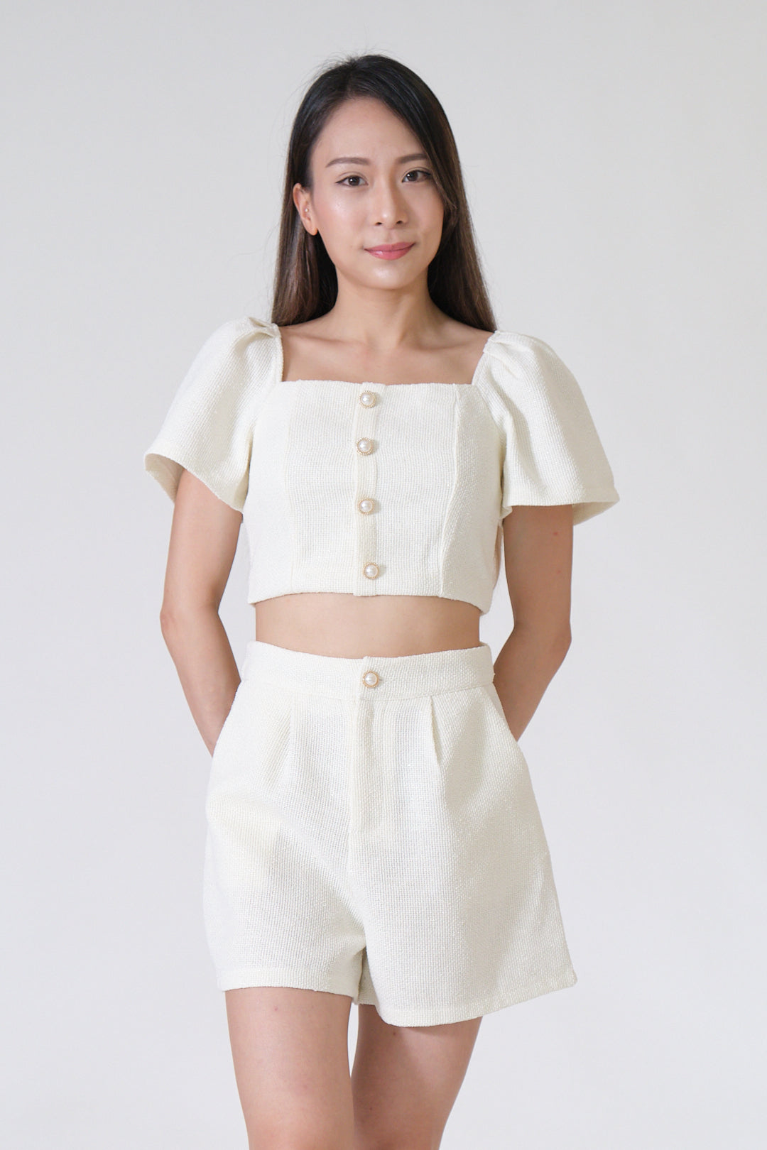 Chixxie Aurora Two-Piece Set in (Cream)