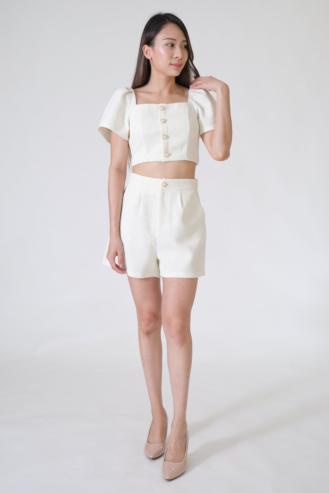 Chixxie Aurora Two-Piece Set in (Cream)
