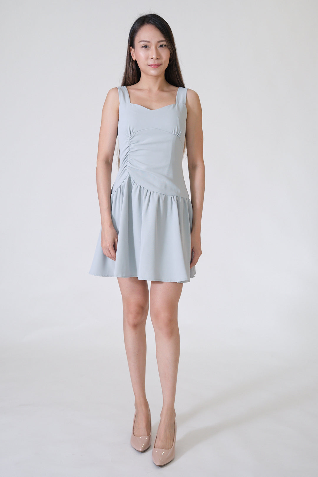 Chixxie Esther Short Dress (Cyan)
