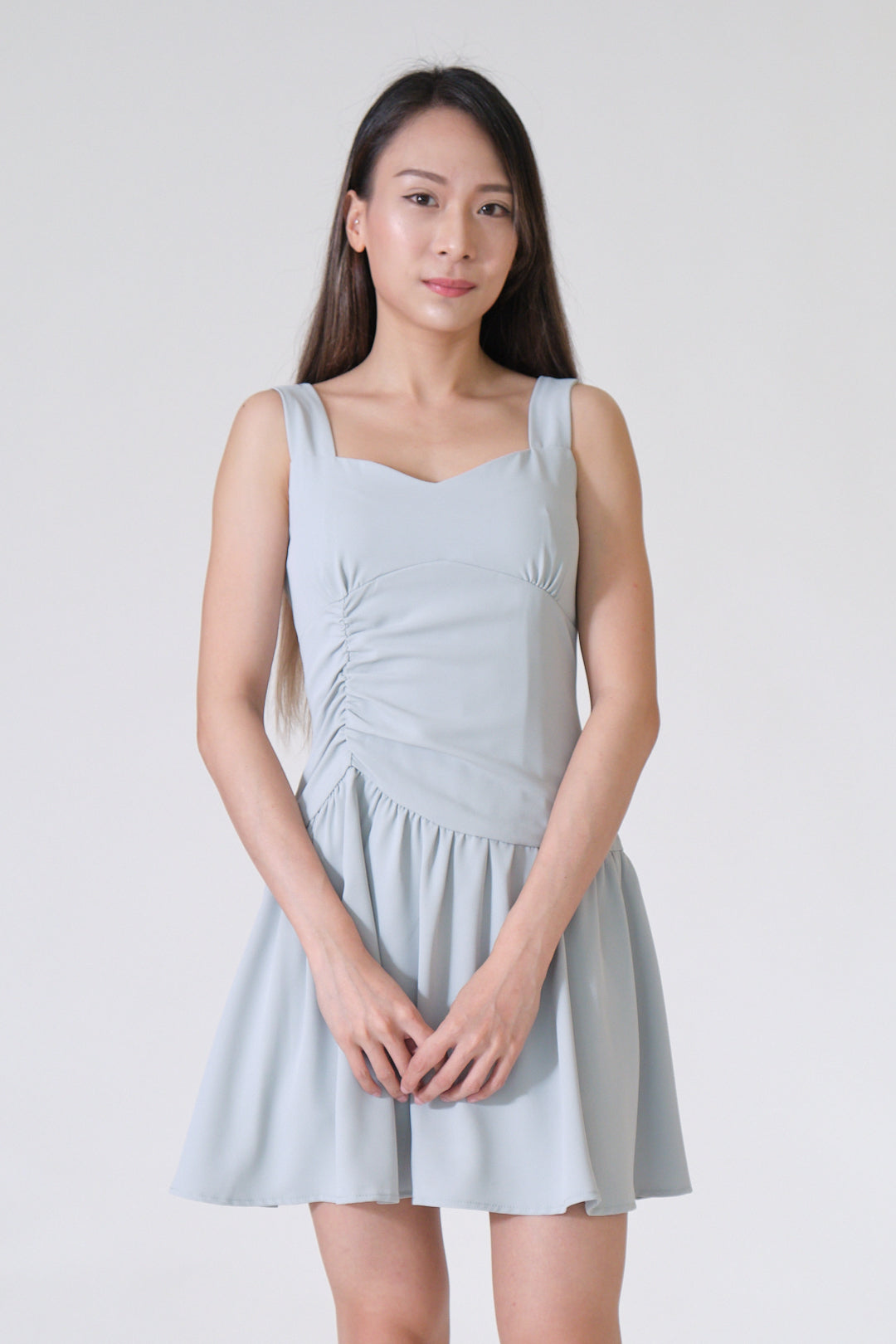 Chixxie Esther Short Dress (Cyan)