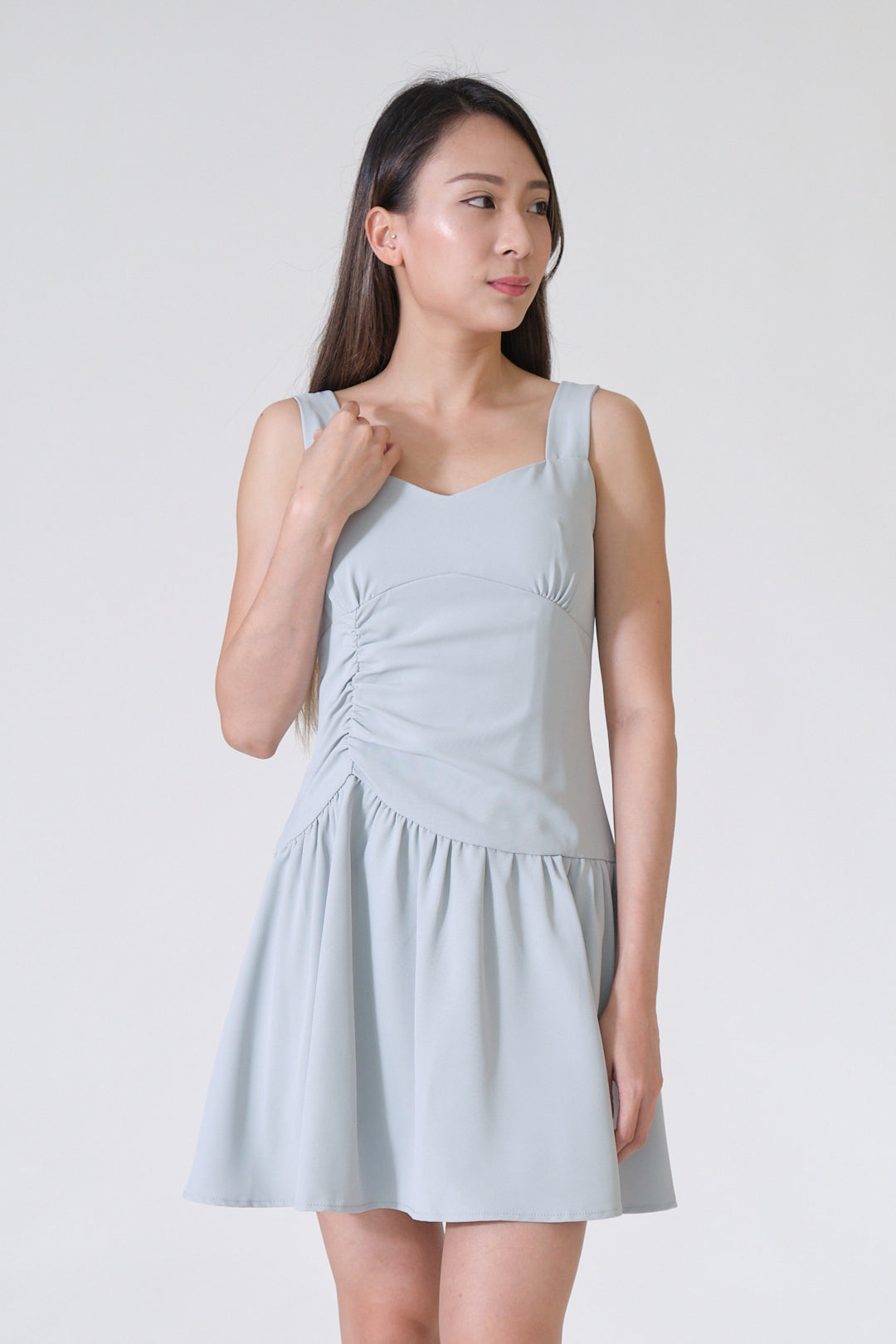 Chixxie Esther Short Dress (Cyan)