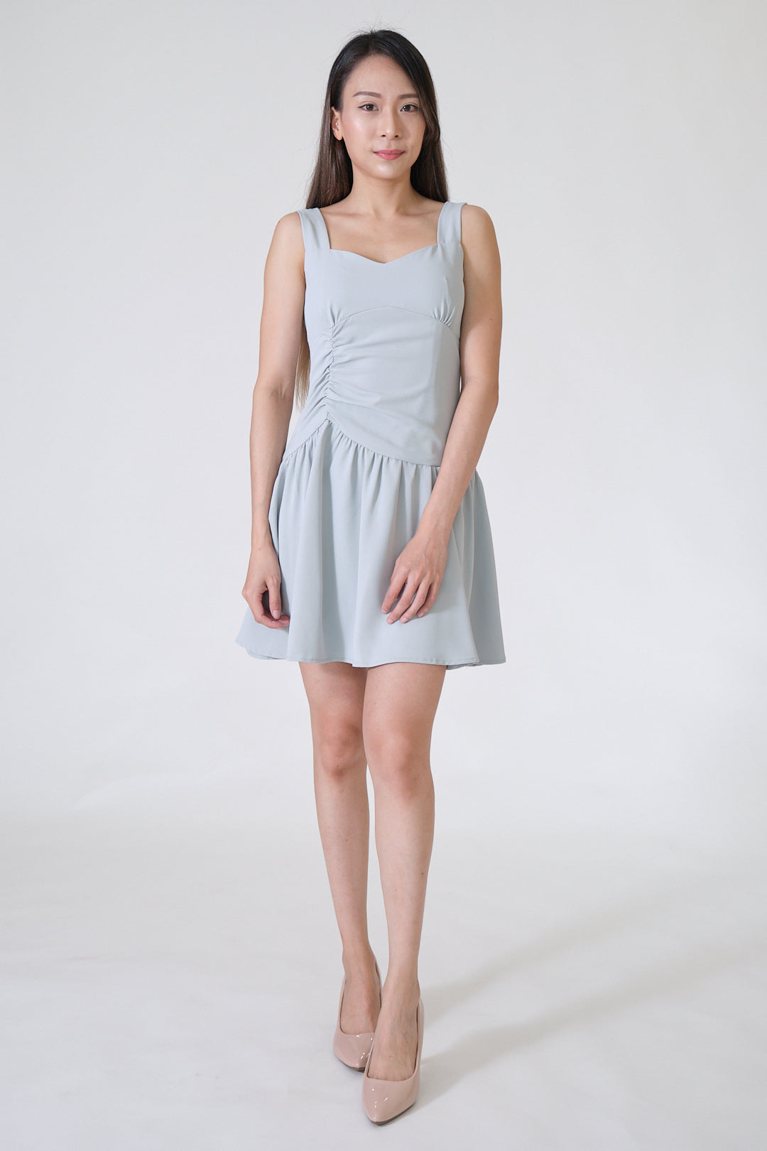 Chixxie Esther Short Dress (Cyan)