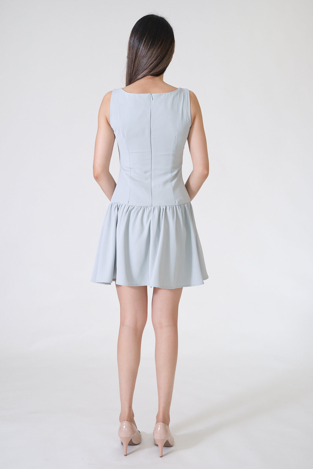 Chixxie Esther Short Dress (Cyan)