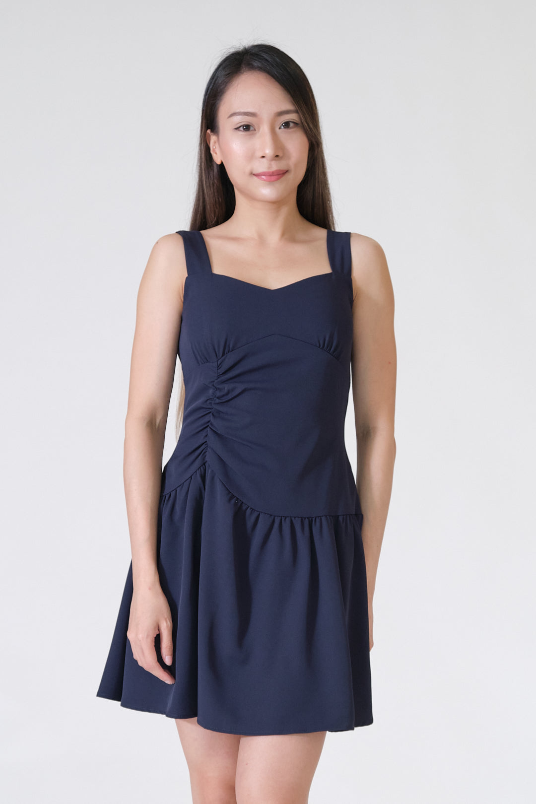 Chixxie Esther Short Dress (Navy)