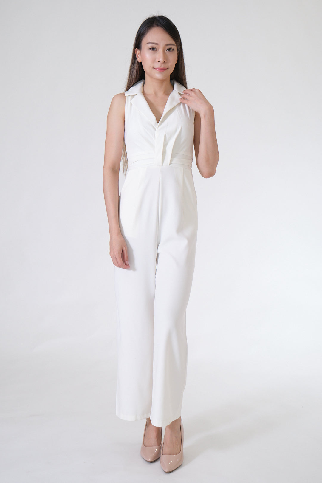 Chixxie Ariana Jumpsuit (White)