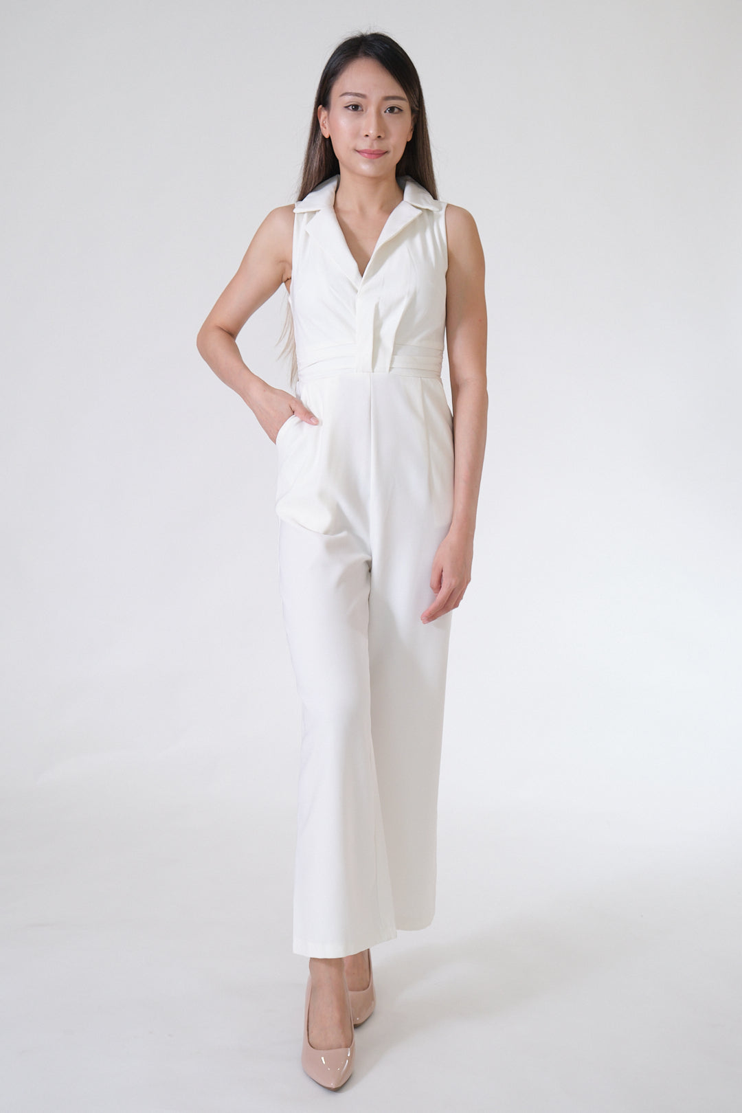 Chixxie Ariana Jumpsuit (White)