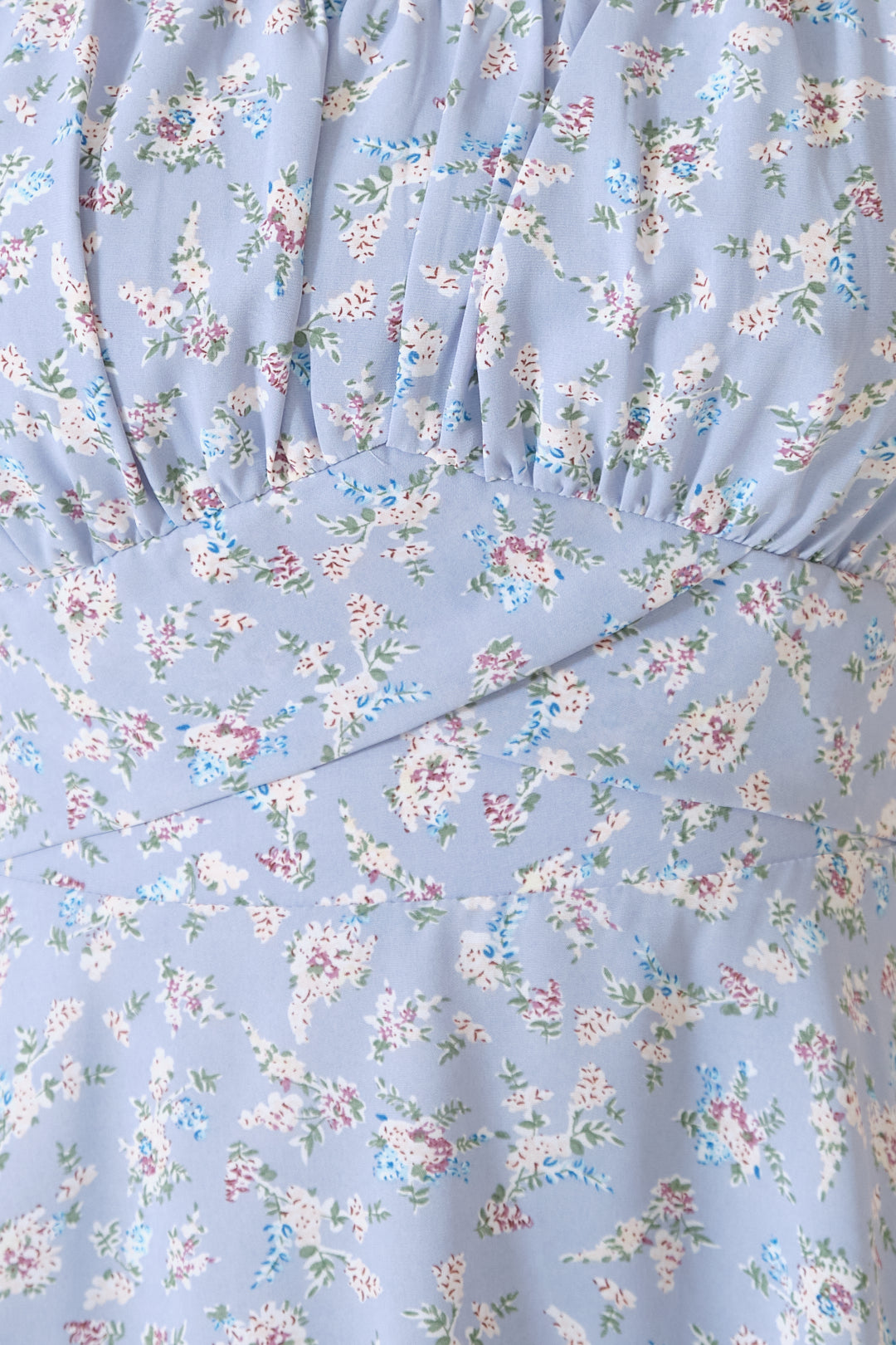 Chixxie Nancy Floral Mini Dress (Blue)