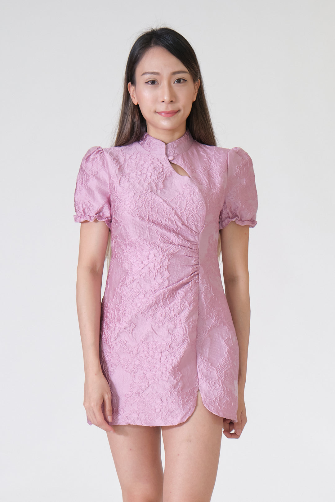 Chixxie Gemma Cheongsam (Fuchsia)