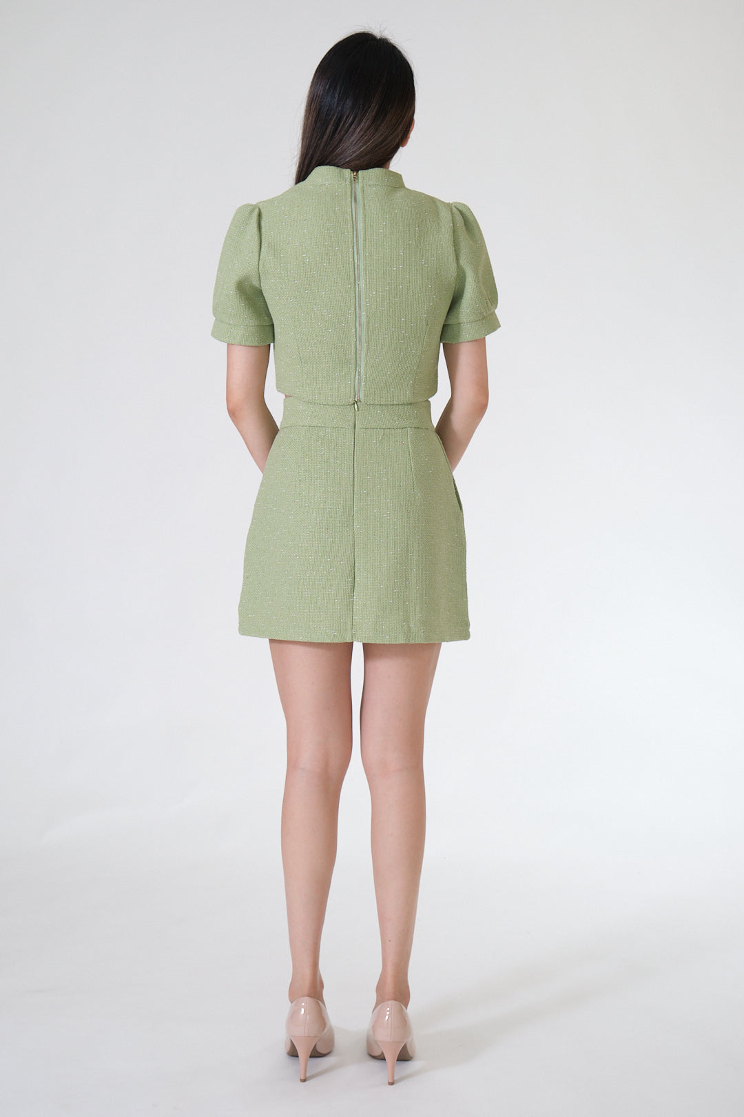 Chixxie Phoenix Cheongsam Two-Piece Set (Jade)