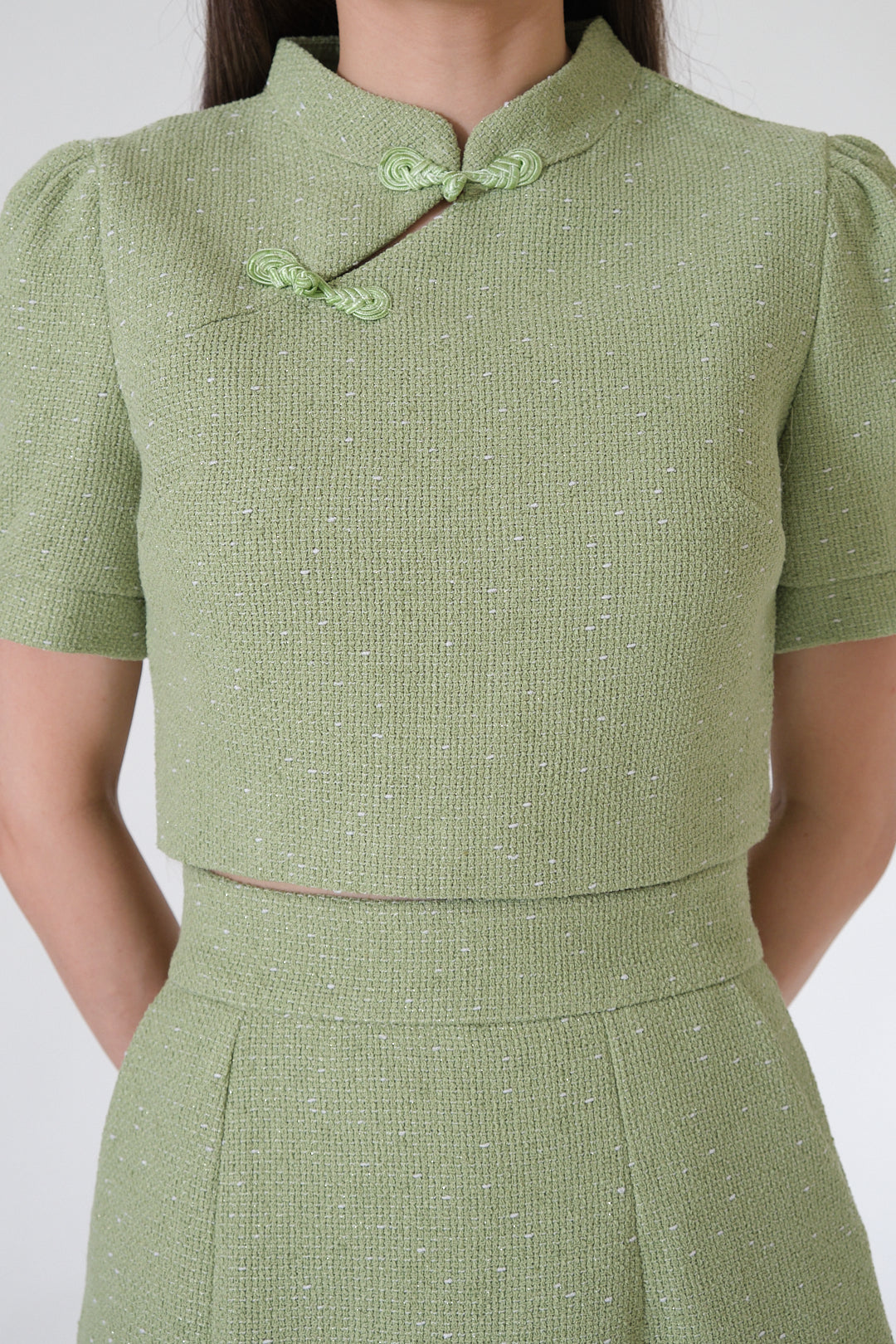 Chixxie Phoenix Cheongsam Two-Piece Set (Jade)