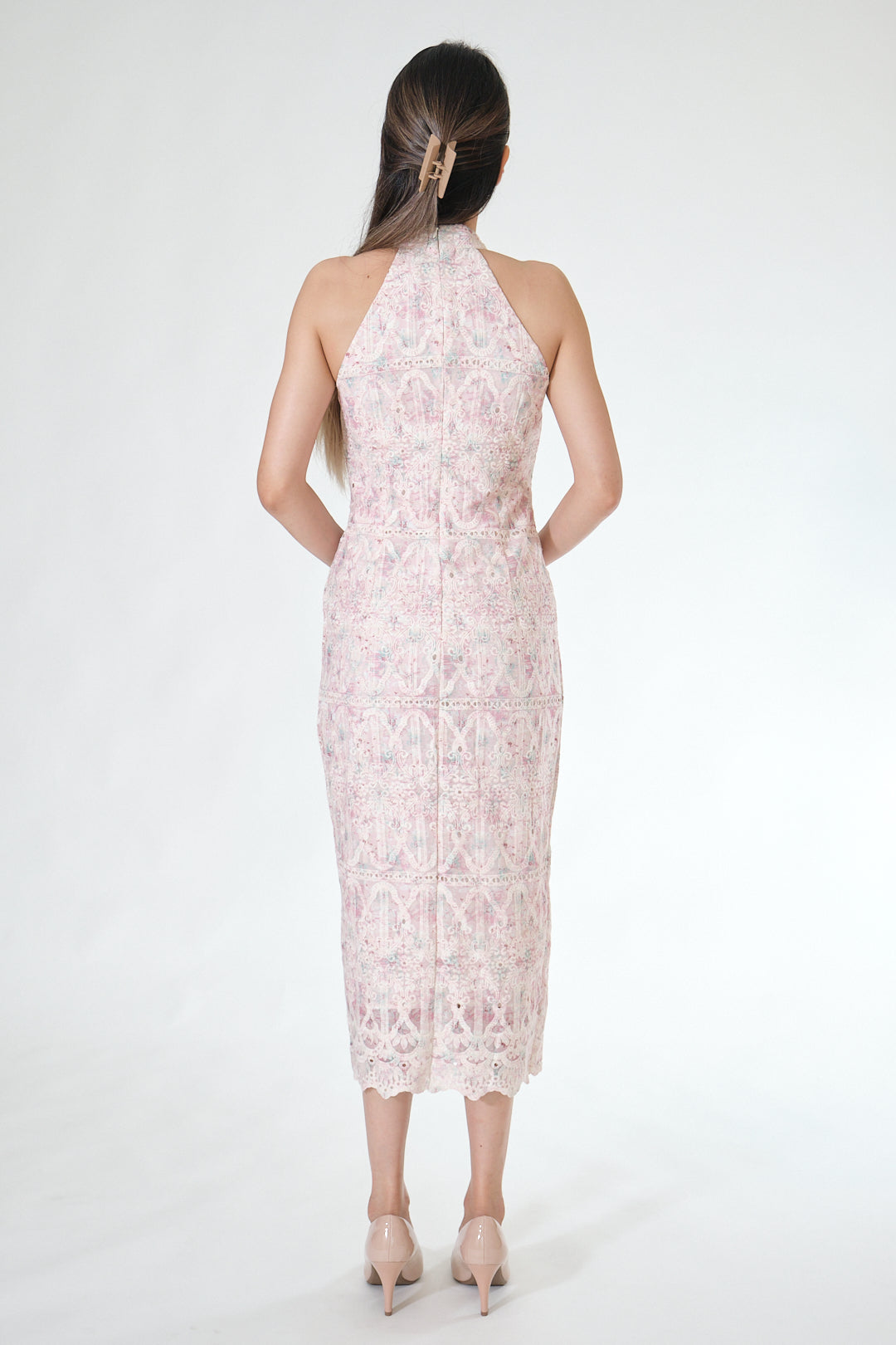 Chixxie Poppy Halter Cheongsam (Pink)