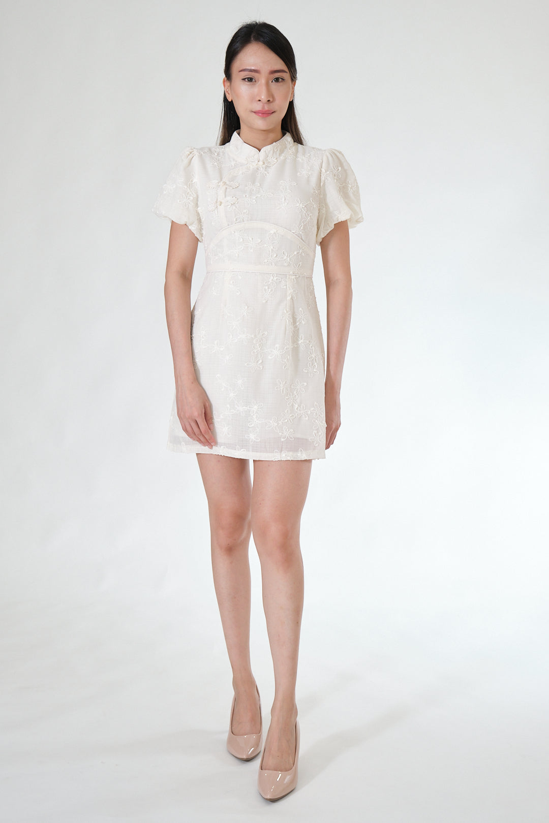 Chixxie Mico Cheongsam (White)