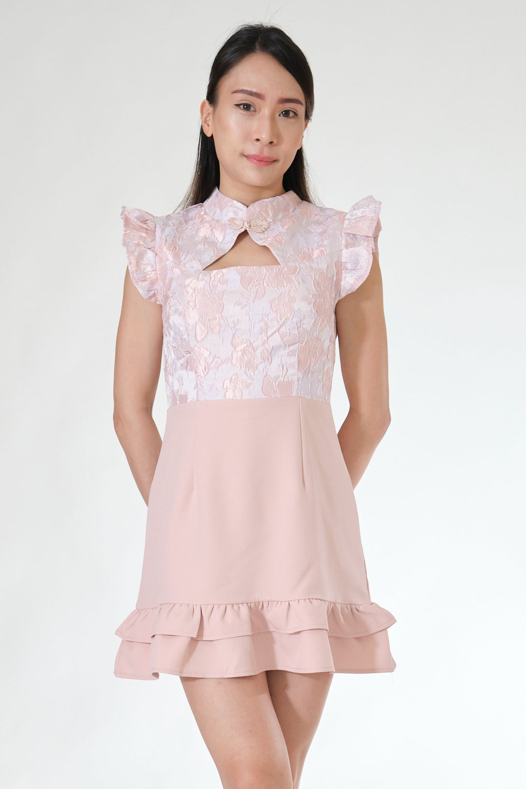 Chixxie Felicia Cheongsam (Pink)