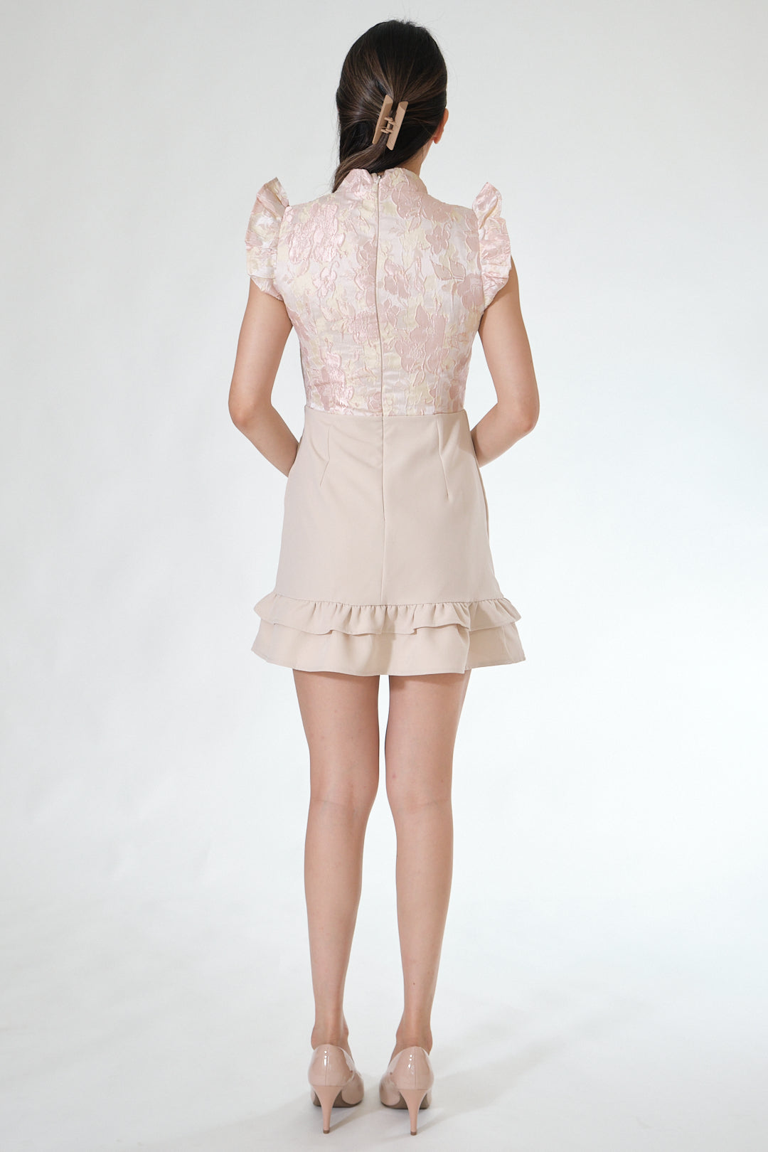 Chixxie Felicia Cheongsam (Beige)