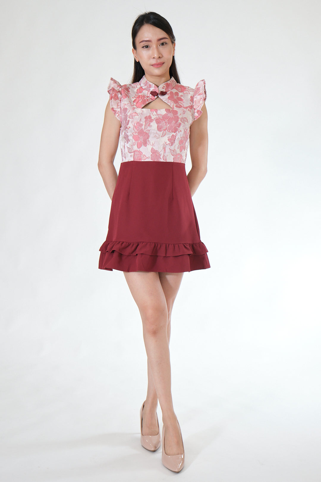 Chixxie Felicia Cheongsam (Red)