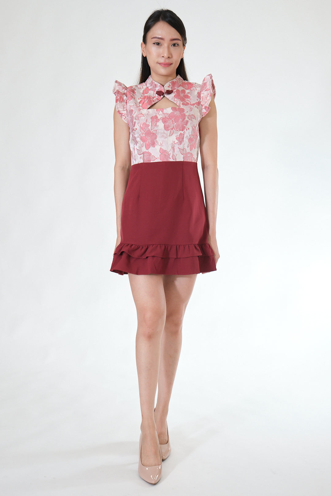 Chixxie Felicia Cheongsam (Red)