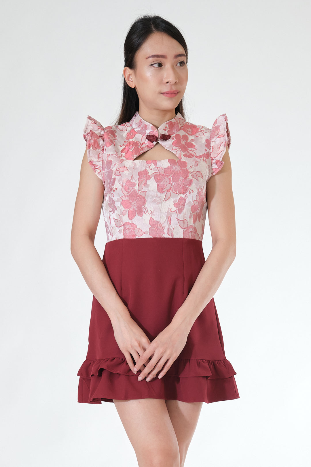 Chixxie Felicia Cheongsam (Red)