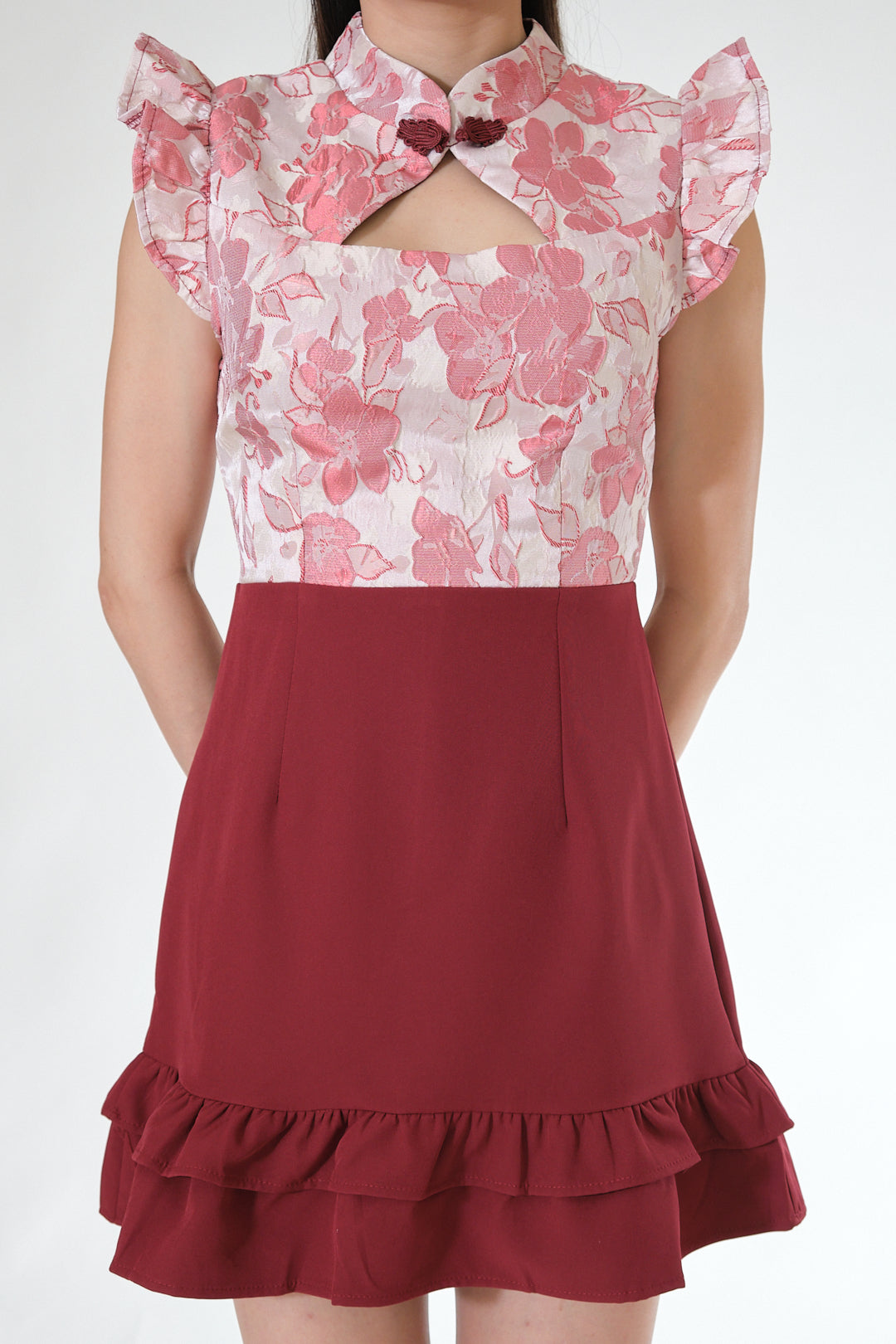 Chixxie Felicia Cheongsam (Red)