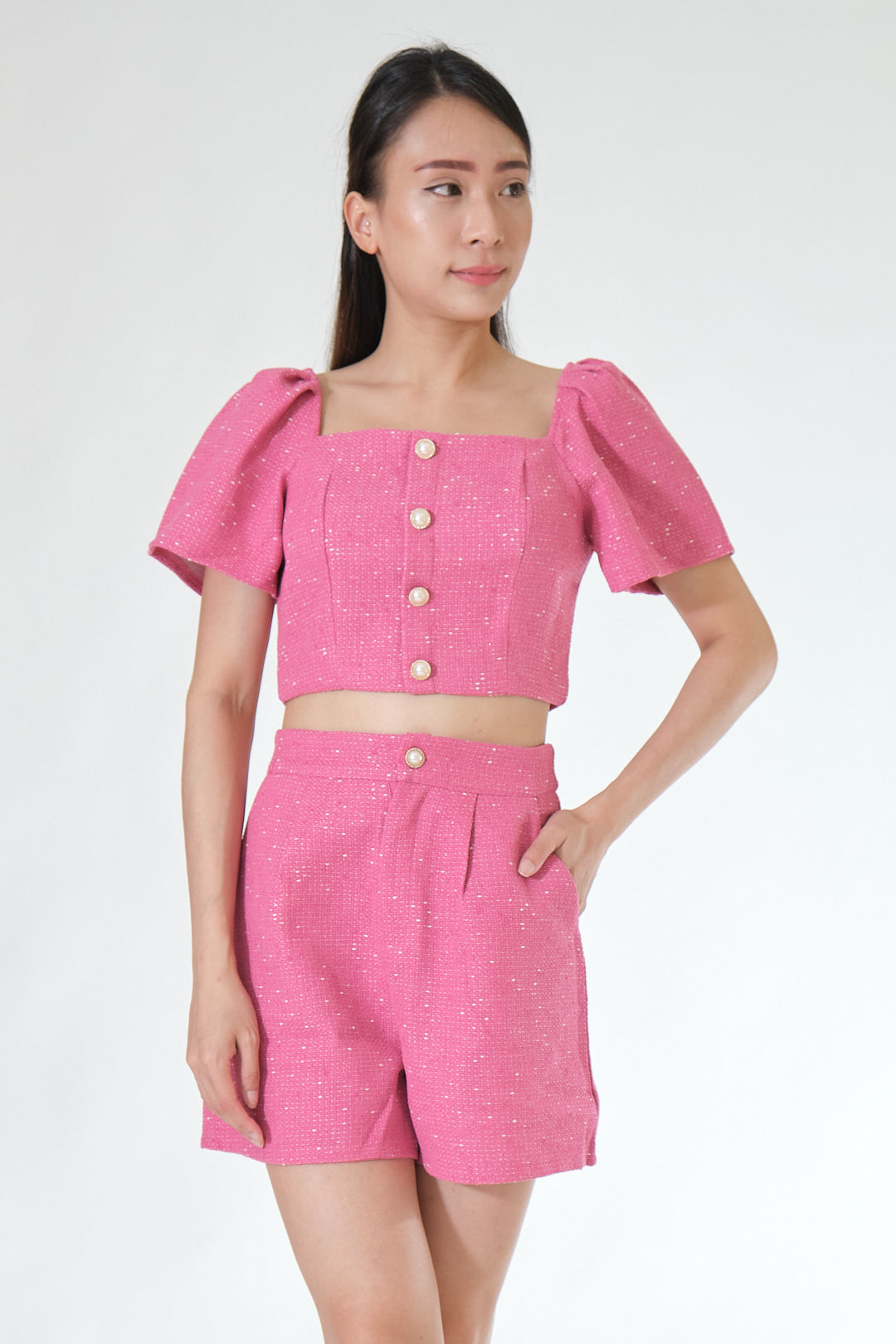 Chixxie Aurora Two-Piece Set (Hot Pink)