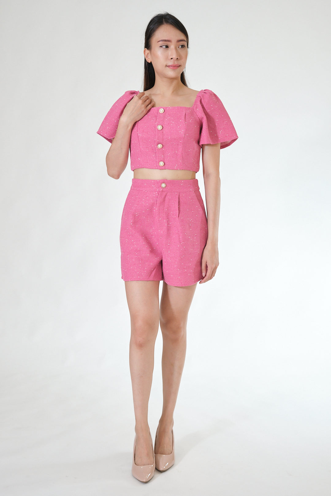 Chixxie Aurora Two-Piece Set (Hot Pink)