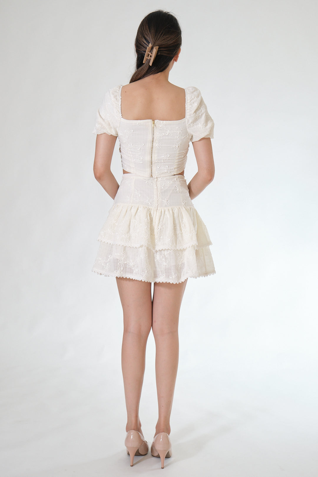 Chixxie Carrie Two-Piece Set (White)