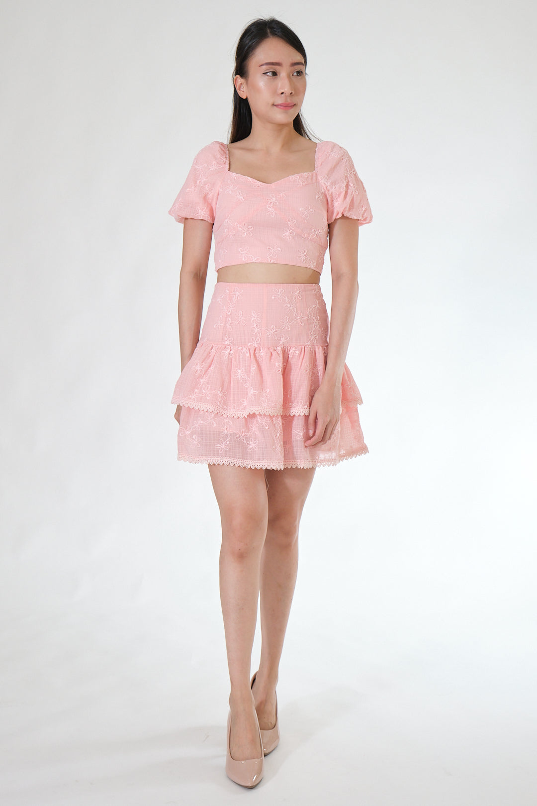 Chixxie Carrie Two-Piece Set (Pink)