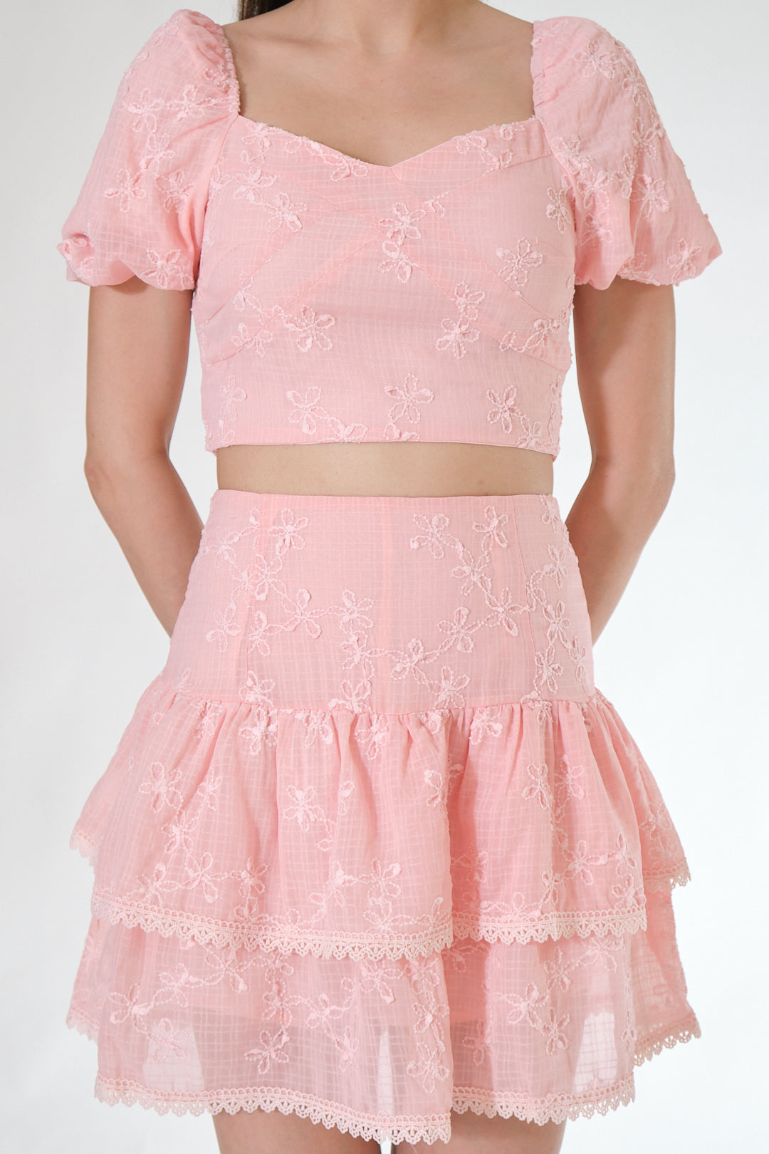 Chixxie Carrie Two-Piece Set (Pink)