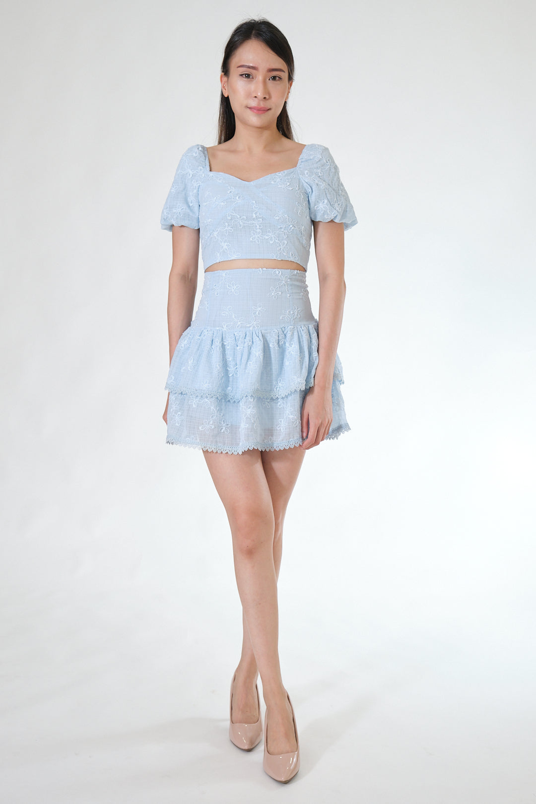Chixxie Carrie Two-Piece Set (Blue)