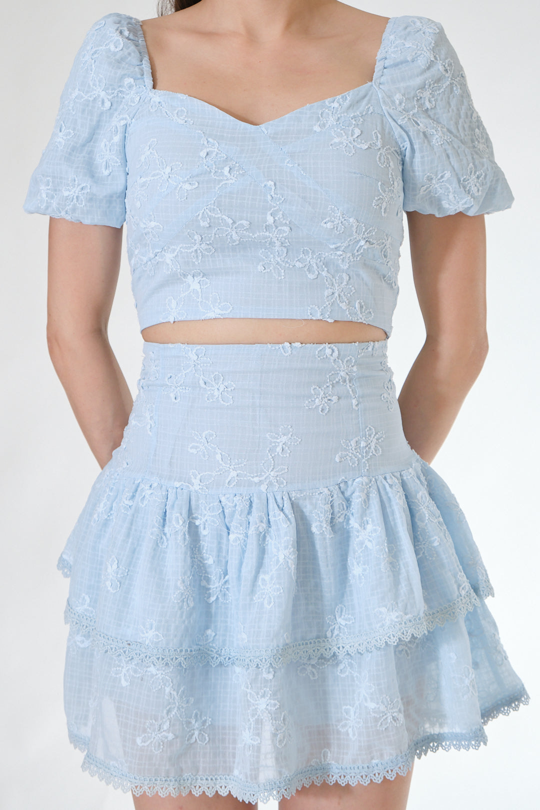 Chixxie Carrie Two-Piece Set (Blue)