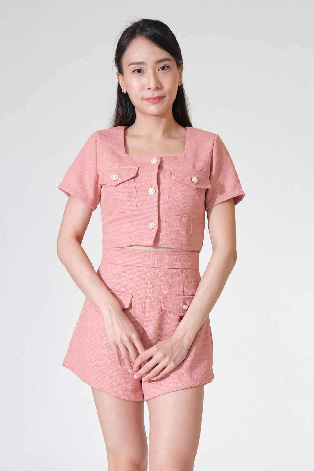 Chixxie Agnes Two-Piece Set (Rose)