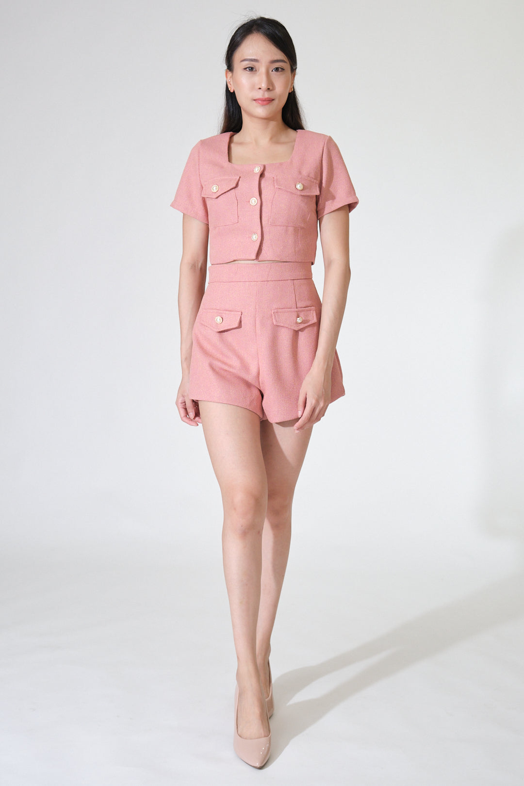 Chixxie Agnes Two-Piece Set (Rose)