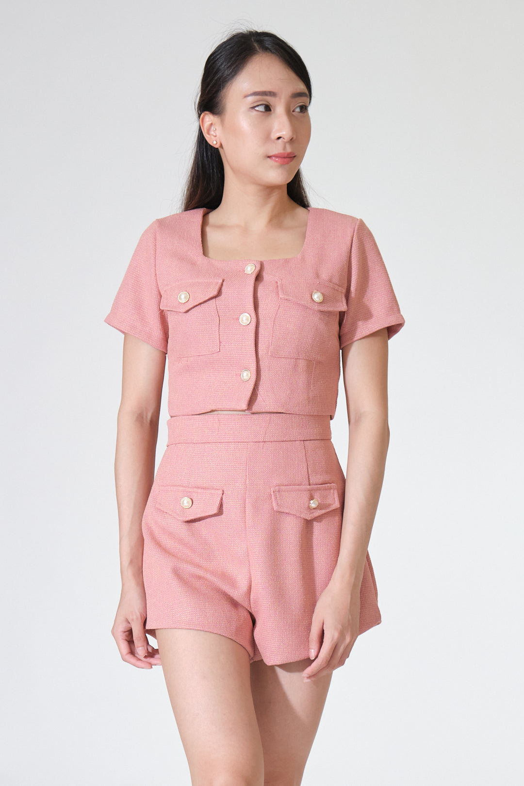 Chixxie Agnes Two-Piece Set (Rose)