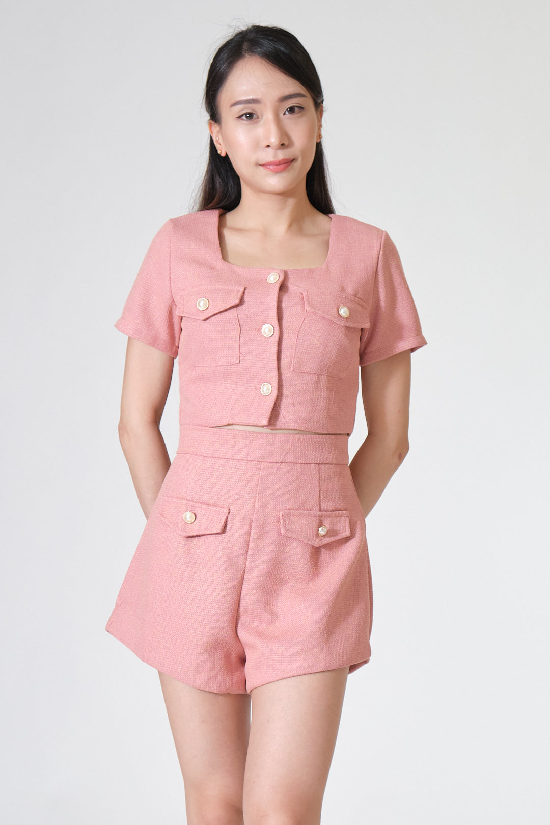 Chixxie Agnes Two-Piece Set (Rose)
