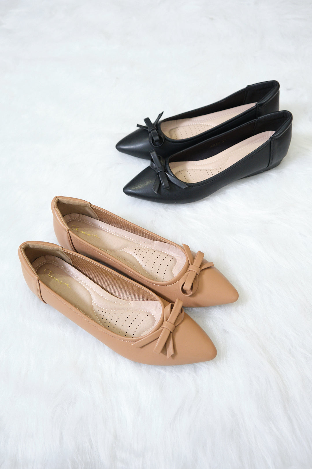 Chixxie XR22 Ribbon Pointed Toe Flats