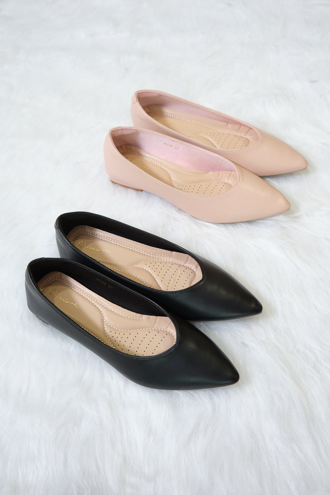 Chixxie XV28 V-Cut Pointed Toe Flats