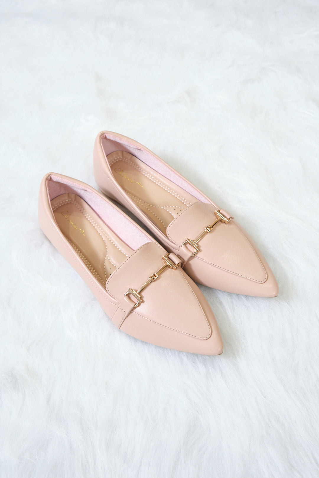 Chixxie XB29 Buckle Pointed Toe Loafer Flats