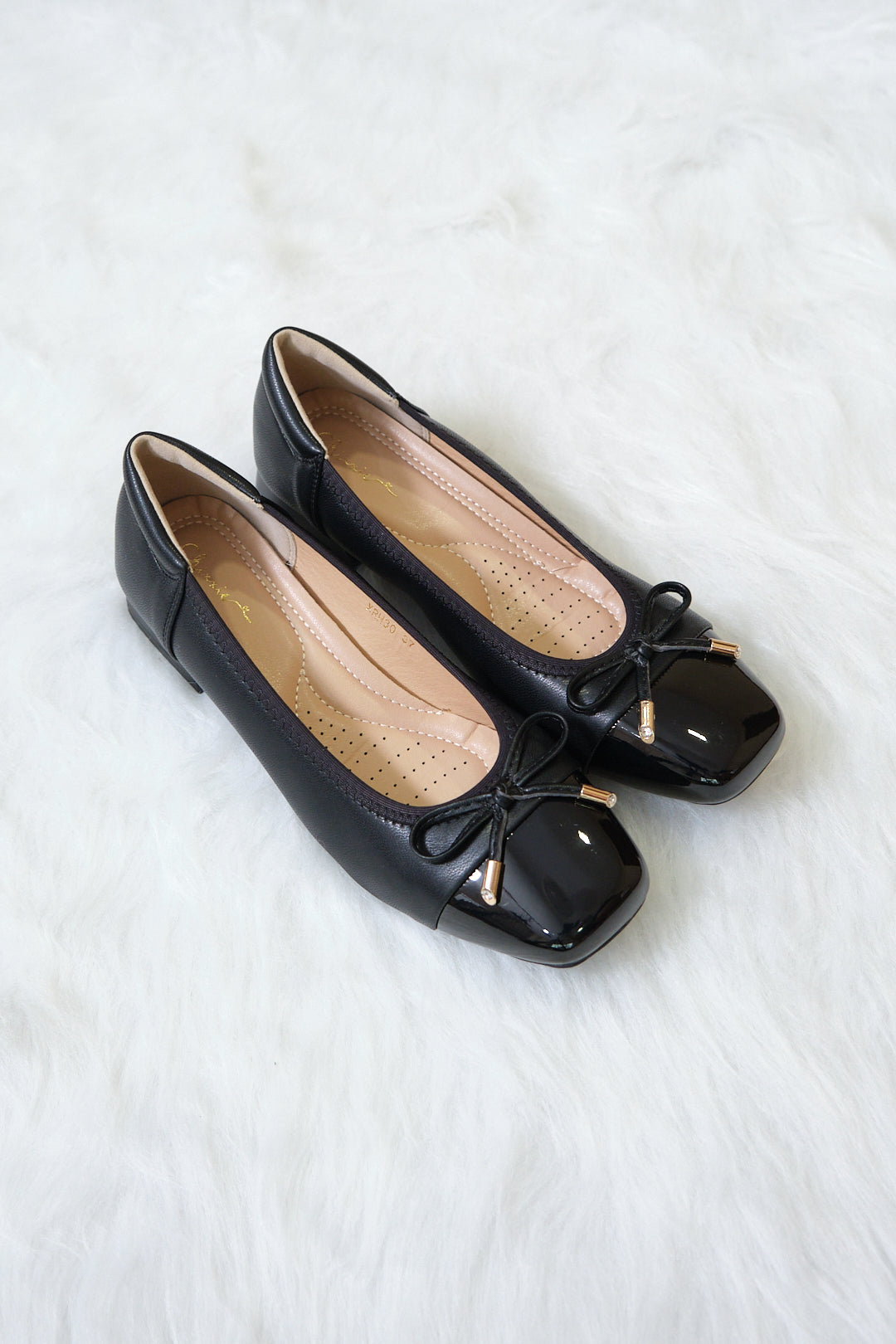 Chixxie XRH30 Ribbon Patent Block Heels