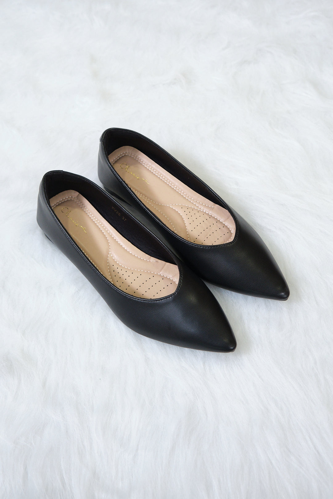 Chixxie XB29 Buckle Pointed Toe Loafer Flats