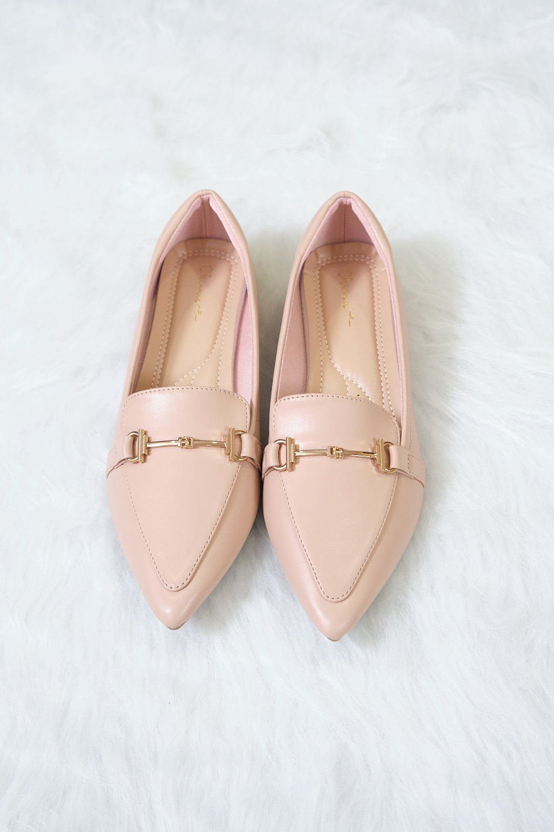 Chixxie XB29 Buckle Pointed Toe Loafer Flats