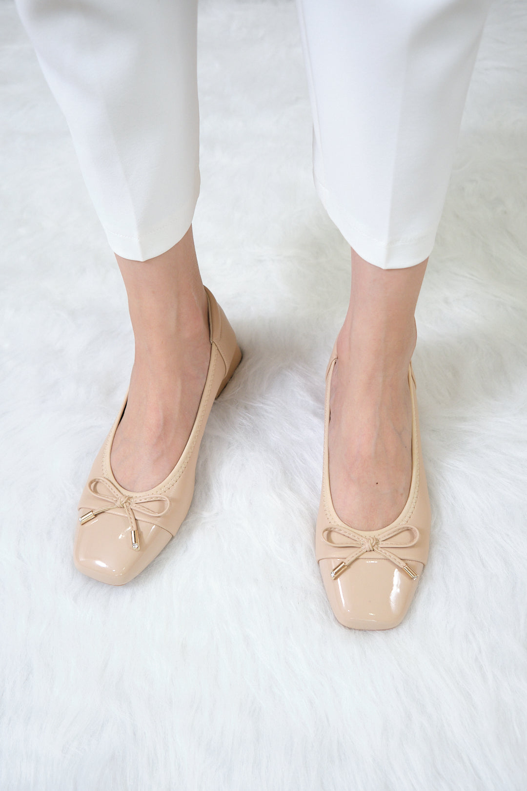 Chixxie XRH30 Ribbon Patent Block Heels