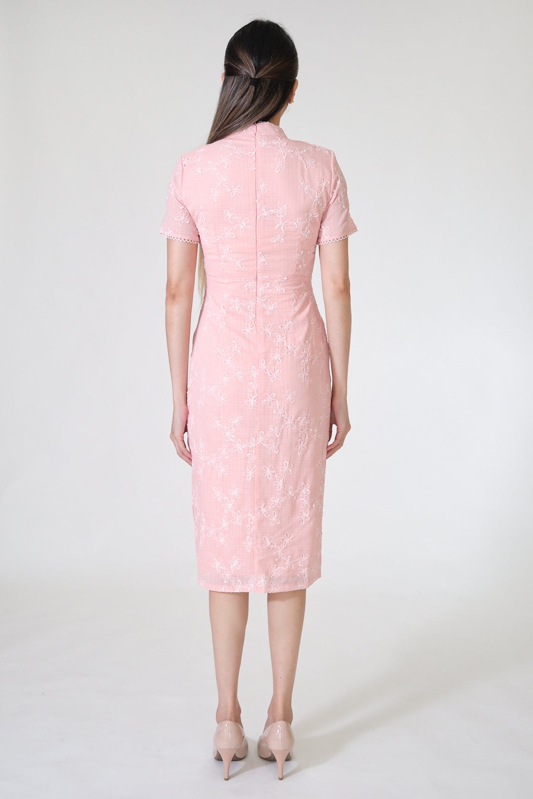Chixxie Pauline Midi Cheongsam (Pink)