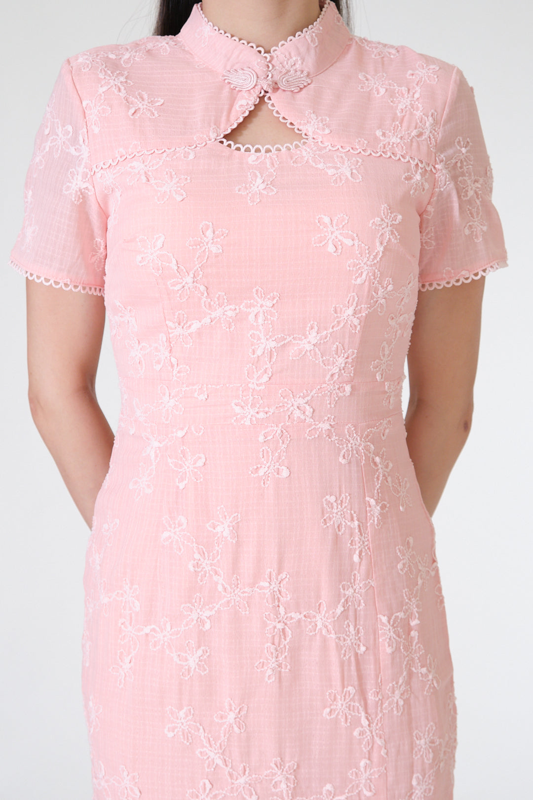 Chixxie Pauline Midi Cheongsam (Pink)