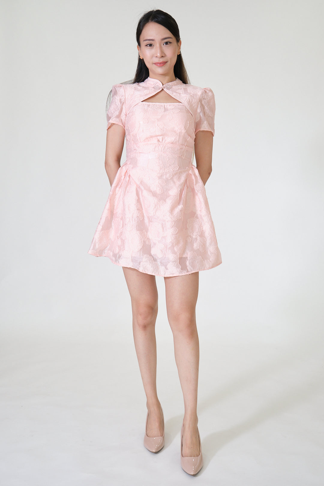 Chixxie Camila Cheongsam Dress (Pink)