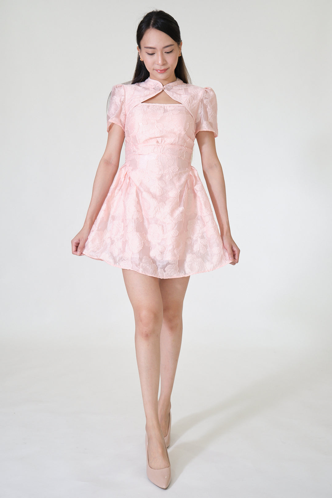 Chixxie Camila Cheongsam Dress (Pink)