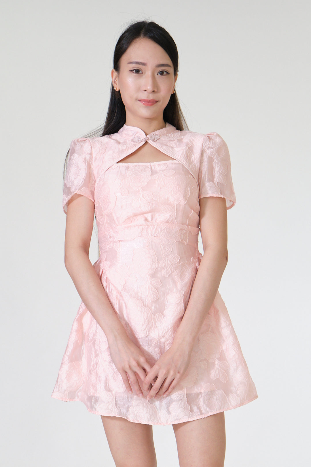 Chixxie Camila Cheongsam Dress (Pink)