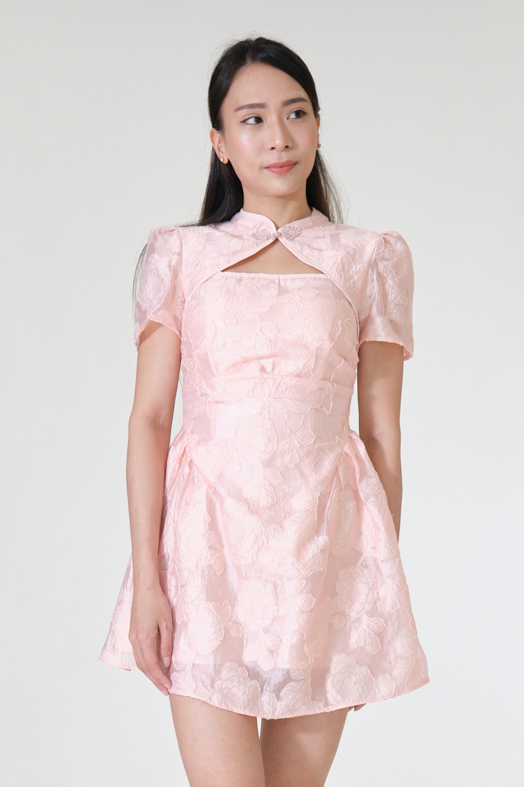 Chixxie Camila Cheongsam Dress (Pink)