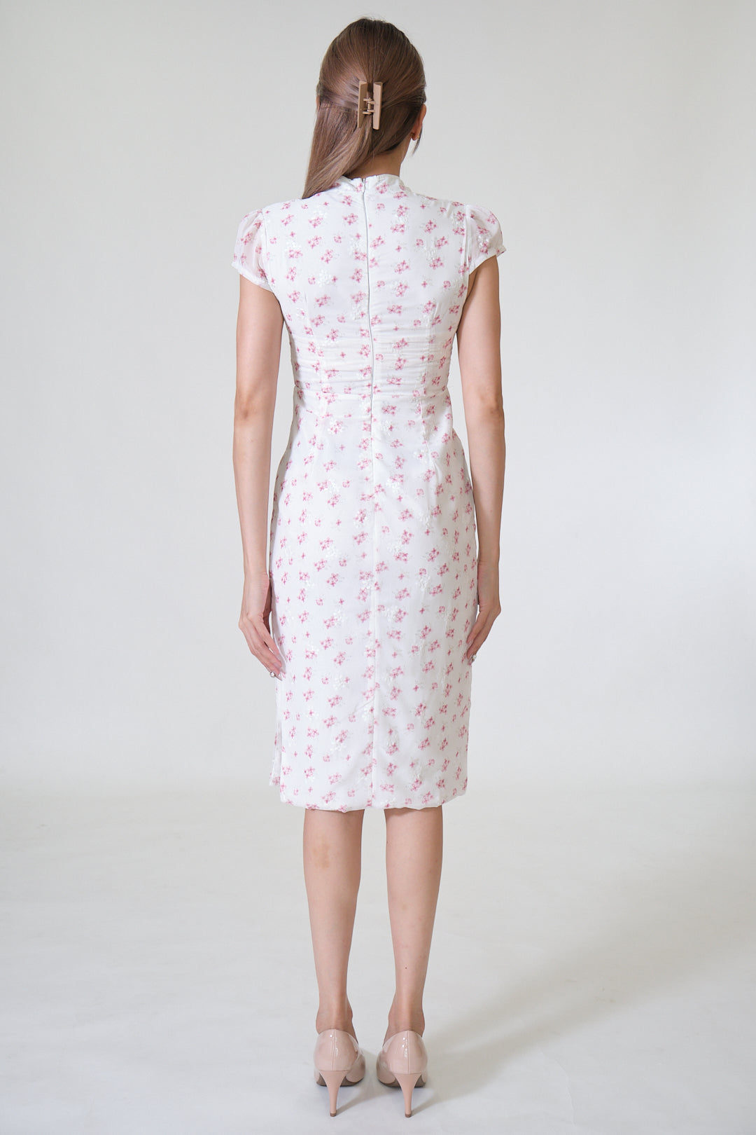 Chixxie Gillian Midi Cheongsam (Pink)