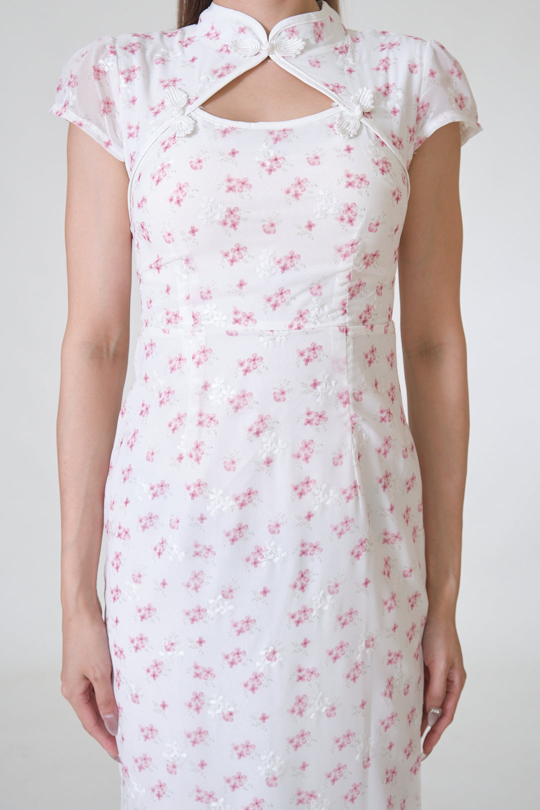 Chixxie Gillian Midi Cheongsam (Pink)