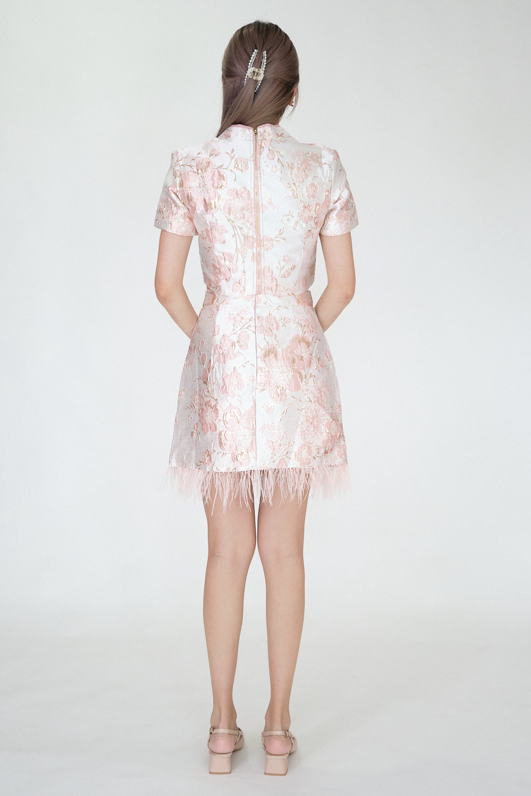 Chixxie Blossom Two-Piece Cheongsam Set (Pink)