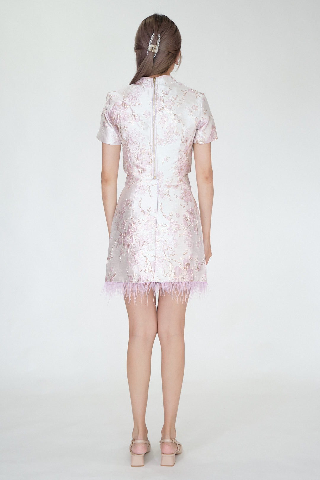 Chixxie Blossom Two-Piece Cheongsam Set (Lilac)